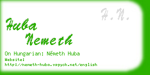 huba nemeth business card